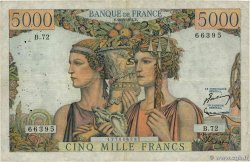 5000 Francs TERRE ET MER FRANCIA  1951 F.48.05