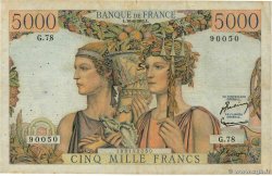 5000 Francs TERRE ET MER FRANCE  1951 F.48.05 TB