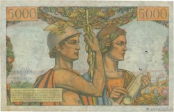 5000 Francs TERRE ET MER FRANCIA  1952 F.48.06 BC+