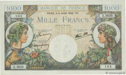 1000 Francs COMMERCE ET INDUSTRIE FRANCE  1944 F.39.10 AU