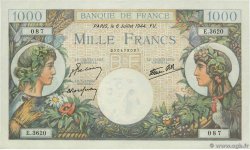 1000 Francs COMMERCE ET INDUSTRIE FRANKREICH  1944 F.39.10