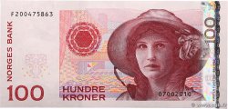 100 Kroner NORVÈGE  2010 P.49e fST+