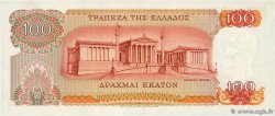 100 Drachmes GREECE  1967 P.196b AU