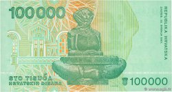 100000 Dinara CROATIE  1993 P.27a NEUF