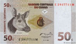 50 Centimes REPUBBLICA DEMOCRATICA DEL CONGO  1997 P.084a FDC