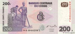 200 Francs CONGO, DEMOCRATIQUE REPUBLIC  2007 P.099