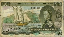 50 Rupees SEYCHELLES  1969 P.17b BC