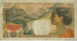 2 NF sur 100 Francs La Bourdonnais SAINT PIERRE ET MIQUELON  1960 P.32 pr.TB