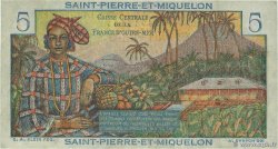 5 Francs Bougainville SAN PEDRO Y MIGUELóN  1946 P.22 MBC