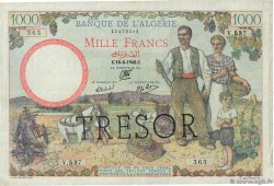 1000 Francs ALGÉRIE FRANCE  1943 VF.10.02 VF