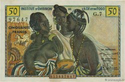 50 Francs AFRIQUE OCCIDENTALE FRANÇAISE (1895-1958) 1956 P.45