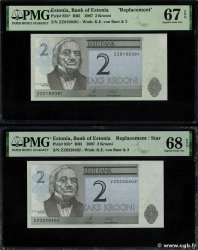 2 Krooni Remplacement ESTONIA  2007 P.85br UNC