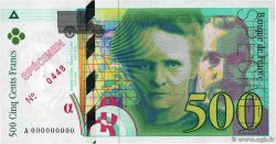 500 Francs PIERRE ET MARIE CURIE Spécimen FRANCE  1994 F.76.01Spn SPL+