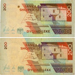 200 Lekë Lot ALBANIA  1996 P.63a F