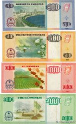 200 à 2000 Kwanzas Lot ANGOLA  2003 P.148a à P.151a TTB