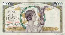 5000 Francs VICTOIRE FRANCE  1935 F.44.02 VF-