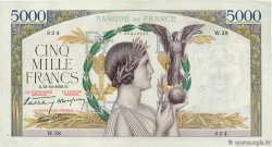 5000 Francs VICTOIRE modifié, taille douce FRANKREICH  1938 F.45.01 SS