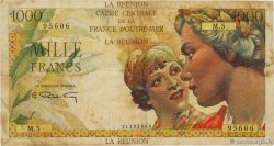 1000 Francs Union Française REUNION INSEL  1946 P.47a fSS