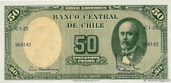 5 Centesimos sur 50 Pesos CHILI  1960 P.126b