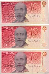 10 Krooni Lot ESTONIE  1991 P.72b TTB