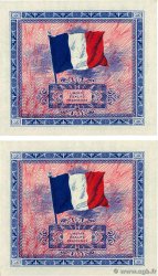 2 Francs DRAPEAU Consécutifs FRANCE  1944 VF.16.02 NEUF