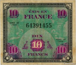 10 Francs DRAPEAU FRANKREICH  1944 VF.18.01 S