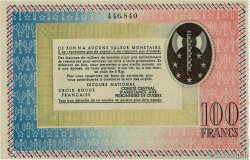 100 Francs BON DE SOLIDARITÉ FRANCE regionalism and miscellaneous  1941 KL.10C1 XF