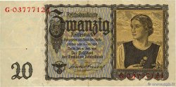 20 Reichsmark ALLEMAGNE  1939 P.185