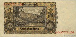 20 Reichsmark DEUTSCHLAND  1939 P.185 SS