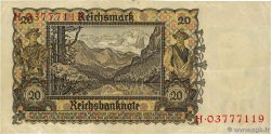 20 Reichsmark DEUTSCHLAND  1939 P.185 fSS