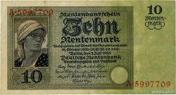 10 Rentenmark GERMANY  1925 P.170