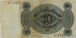 10 Reichsmark DEUTSCHLAND  1924 P.175 fS