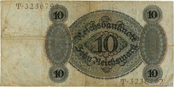 10 Reichsmark DEUTSCHLAND  1924 P.175 fS