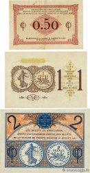 50 Centimes à 2 Francs Lot FRANCE regionalism and miscellaneous Paris 1920 JP.097.10, JP.097.23 et JP.097.28 UNC-