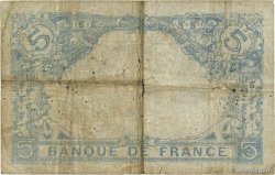 5 Francs BLEU FRANKREICH  1912 F.02.08 SGE