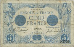 5 Francs BLEU FRANKREICH  1914 F.02.22 S