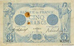 5 Francs BLEU FRANKREICH  1915 F.02.27 S