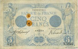 5 Francs BLEU FRANCIA  1915 F.02.27 MB