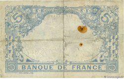 5 Francs BLEU FRANCIA  1915 F.02.33 BC