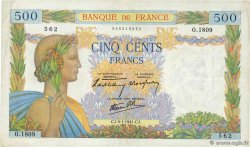 500 Francs LA PAIX FRANCIA  1941 F.32.12 BC+