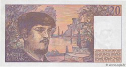 20 Francs DEBUSSY FRANCIA  1987 F.66.08W19 AU+