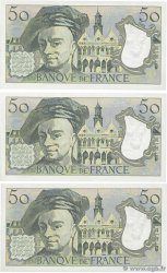 50 Francs QUENTIN DE LA TOUR Consécutifs FRANCIA  1985 F.67.11 q.FDC