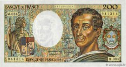 200 Francs MONTESQUIEU FRANCE  1985 F.70.05 pr.NEUF