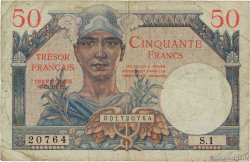 50 Francs TRÉSOR FRANÇAIS FRANCIA  1947 VF.31.01 BC