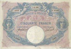 50 Francs BLEU ET ROSE FRANKREICH  1919 F.14.32