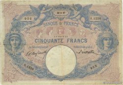 50 Francs BLEU ET ROSE FRANCIA  1897 F.14.09 MB