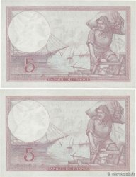 5 Francs FEMME CASQUÉE modifié Consécutifs FRANKREICH  1939 F.04.10 fST+