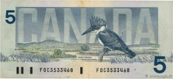 5 Dollars CANADA  1986 P.095b VF+