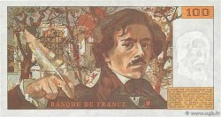 100 Francs DELACROIX modifié FRANCIA  1984 F.69.08b FDC