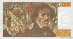 100 Francs DELACROIX modifié Petit numéro FRANCE  1988 F.69.12A128 UNC-